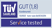 TÜV-Siegel "Service tested"